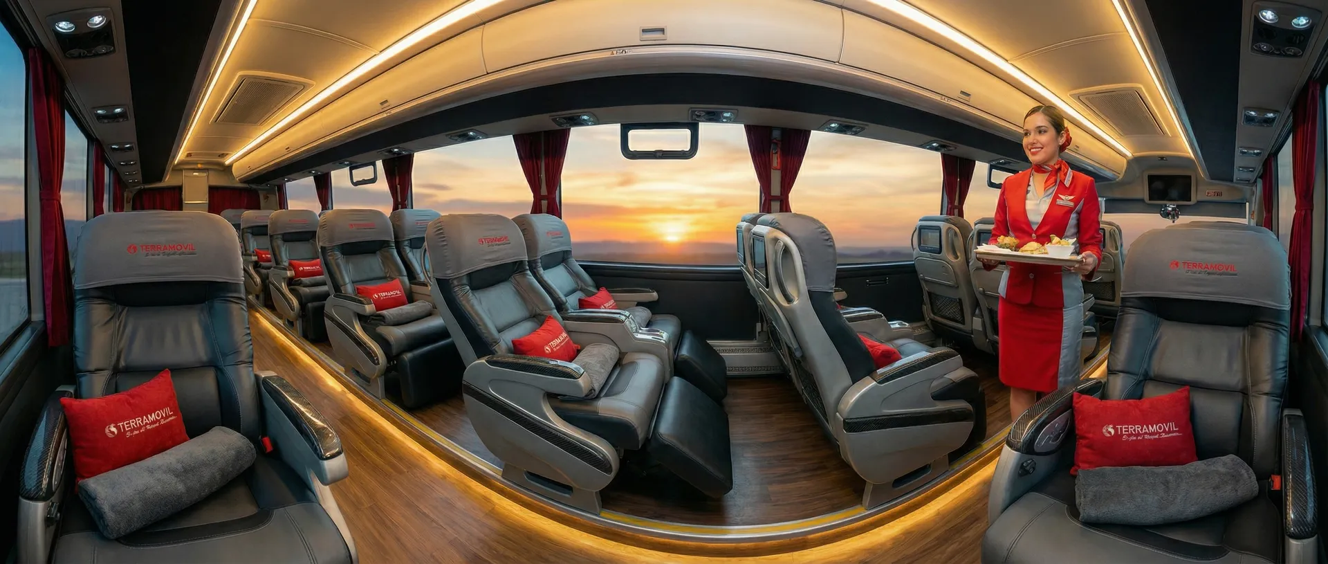 Autobús de Terramóvil en la terminal